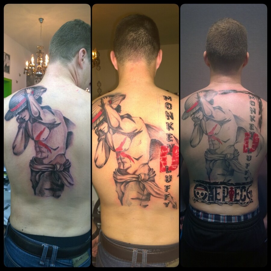 One Piece Monkey D Luffy Tattoo Galerie Pirateboard Das One Piece Forum