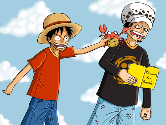 Luffy, Law und die Krabbe