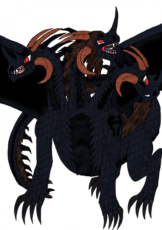Deathrage Drachen-Tierform (3 Köpfig westerlich)