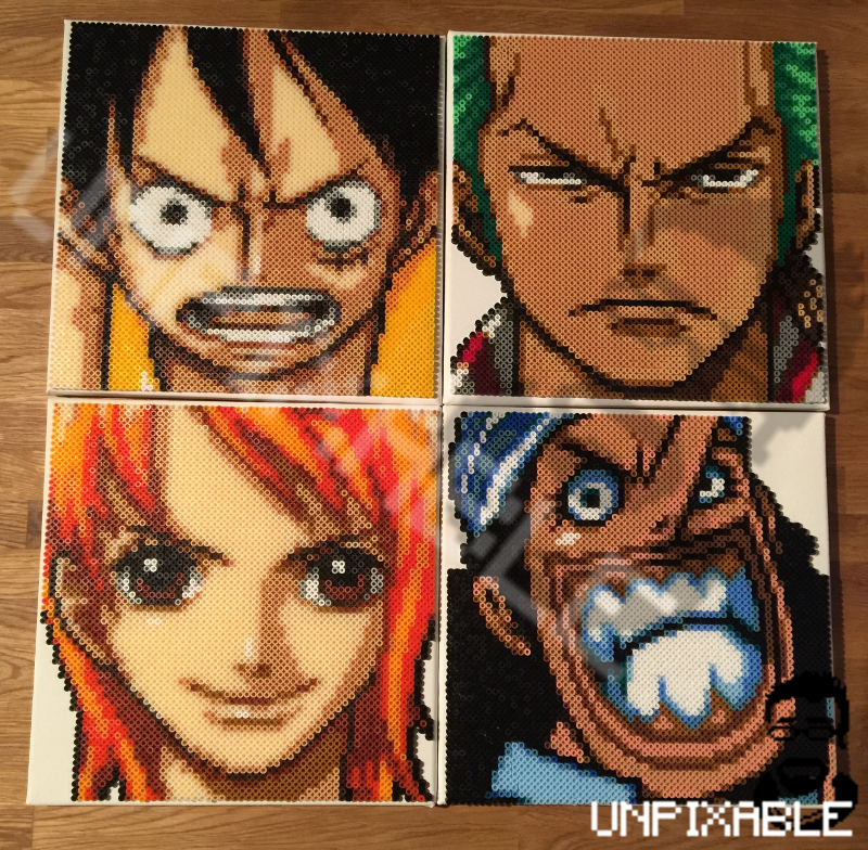 One Piece Crew - Ruffy, Zorro, Nami & Lysop