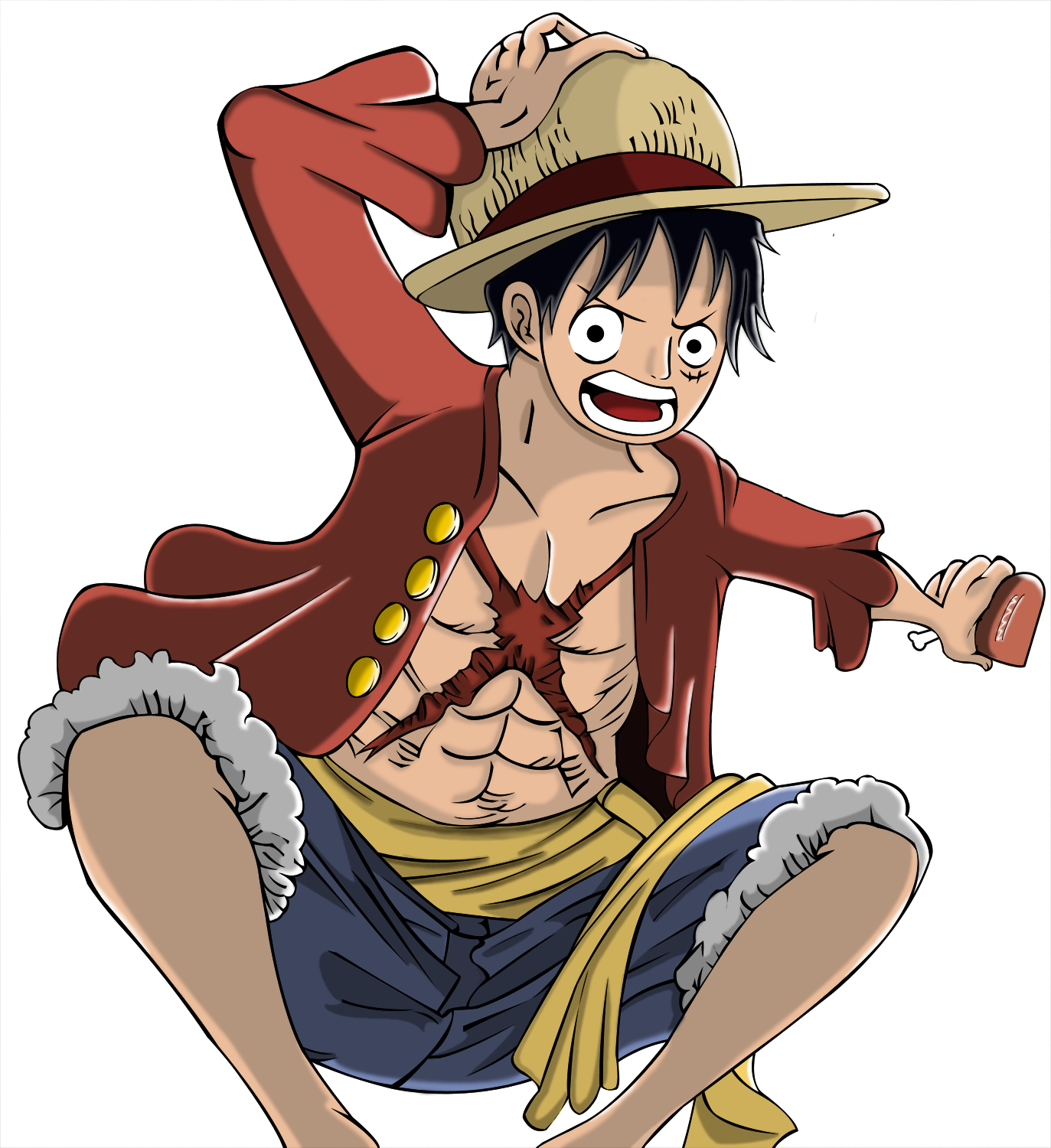 Ruffy One Piece Narbe Ruffy ~ Timeskip - Galerie - Pirateboard - Das One Piece Forum